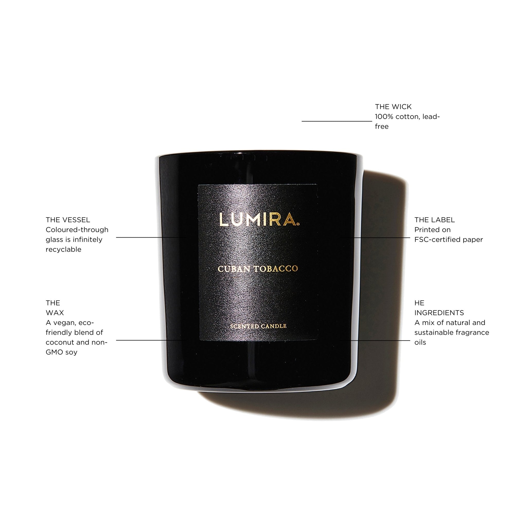 Cuban Tobacco Candle - LUMIRA